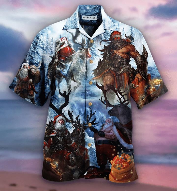 Stay Cool Santa Claus Hawaiian Shirt Pre12285