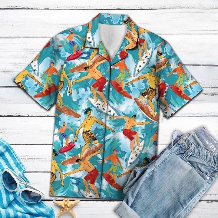 Surfing Hawaiian Shirt Pre12249