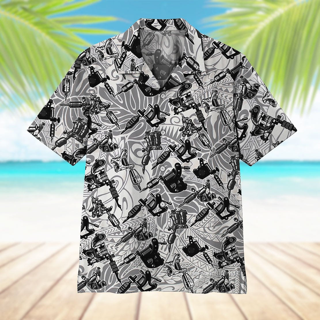 Tattoo Machine Hawaiian Shirt Pre11238