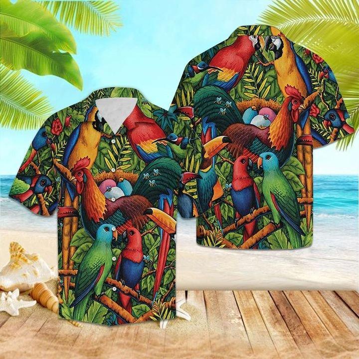 Tropical Parrot Hawaiian Shirt Pre12164