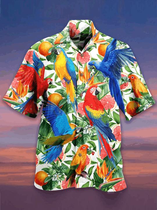 Tropical Parrot Hawaiian Shirt Pre12235