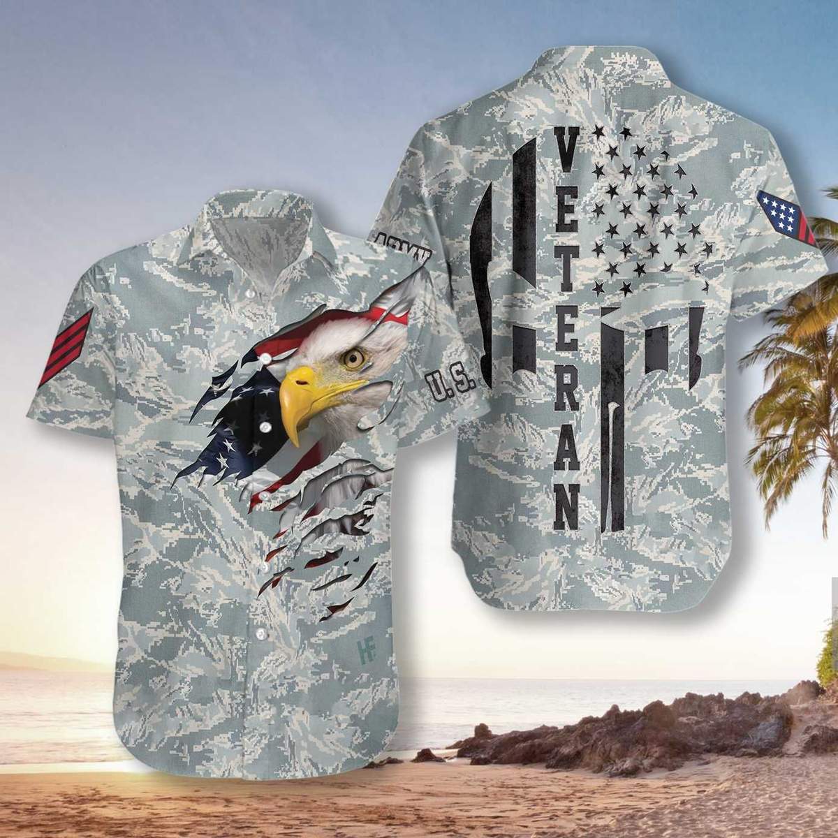 Veteran Proud Us Airforce Unisex Hawaiian Shirt Pre12144