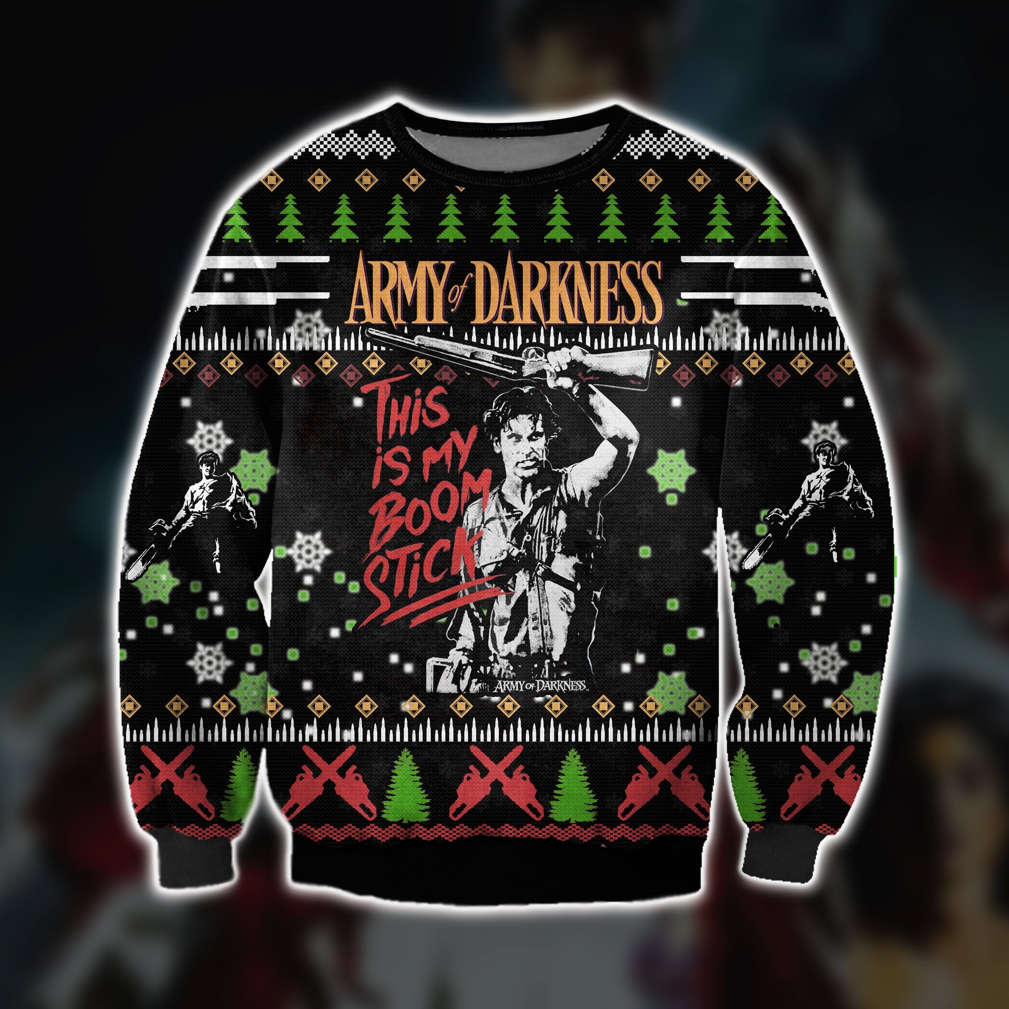 Army Of Darkness 3D Print Ugly Christmas Sweater Hoodie All Over Printed Cint10295