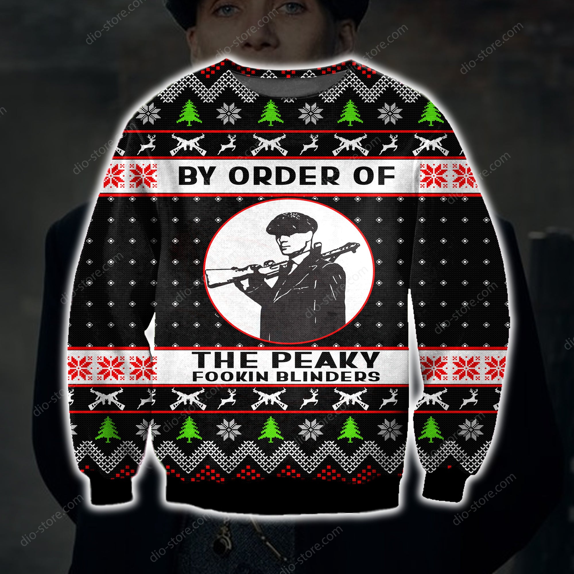 By Order Of The Peaky Blinders Knitting Pattern 3D Print Ugly Sweater Hoodie All Over Printed Cint10535