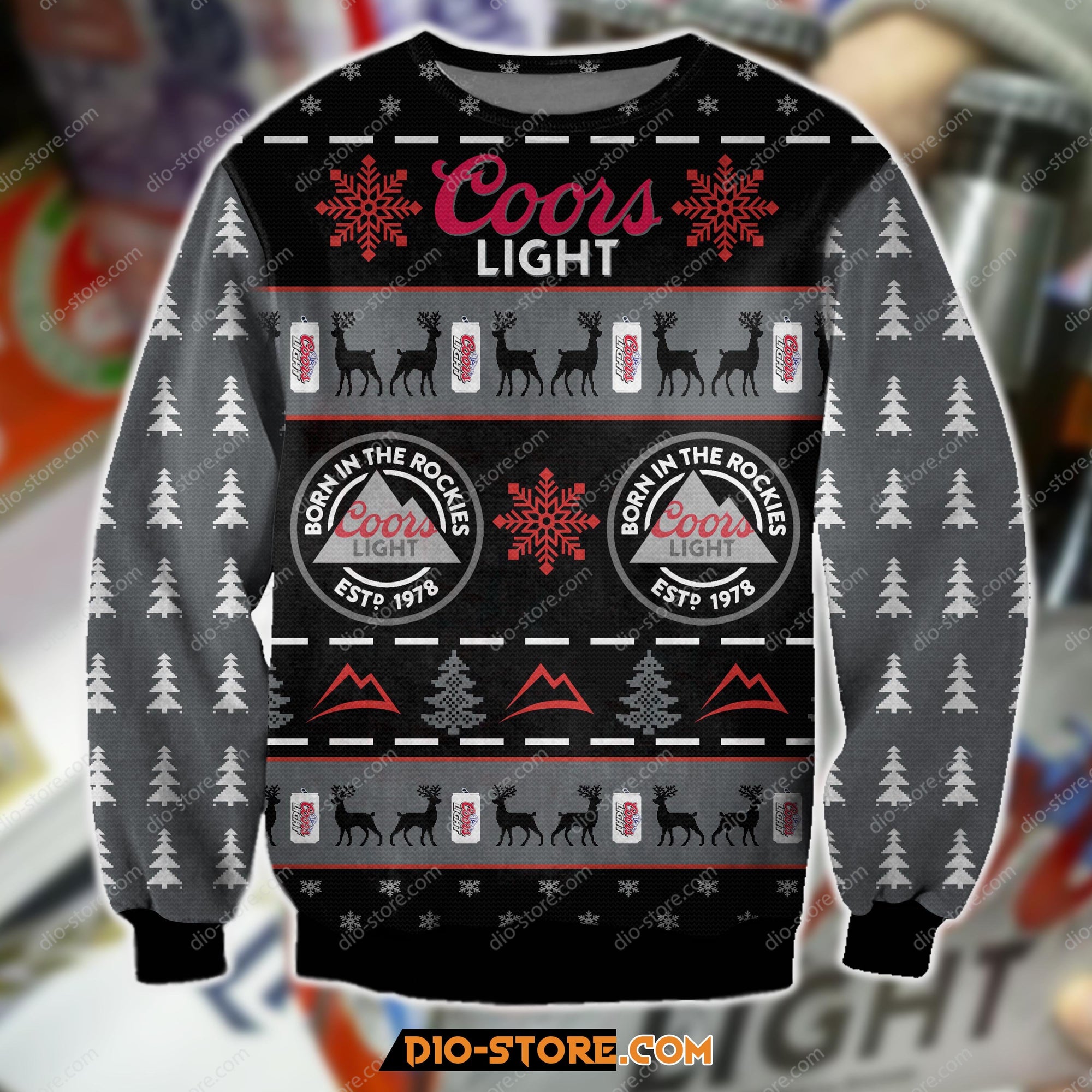 Coors Light Beer Knitting Pattern 3D Print Ugly Christmas Sweater Hoodie All Over Printed Cint10273