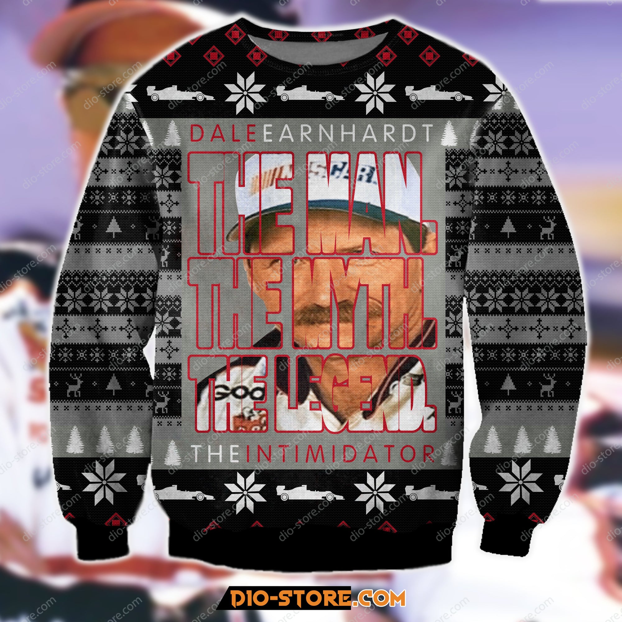 Dale Earnhardt The Man The Myth The Legend 3D Print Ugly Christmas Sweater Hoodie All Over Printed Cint10255