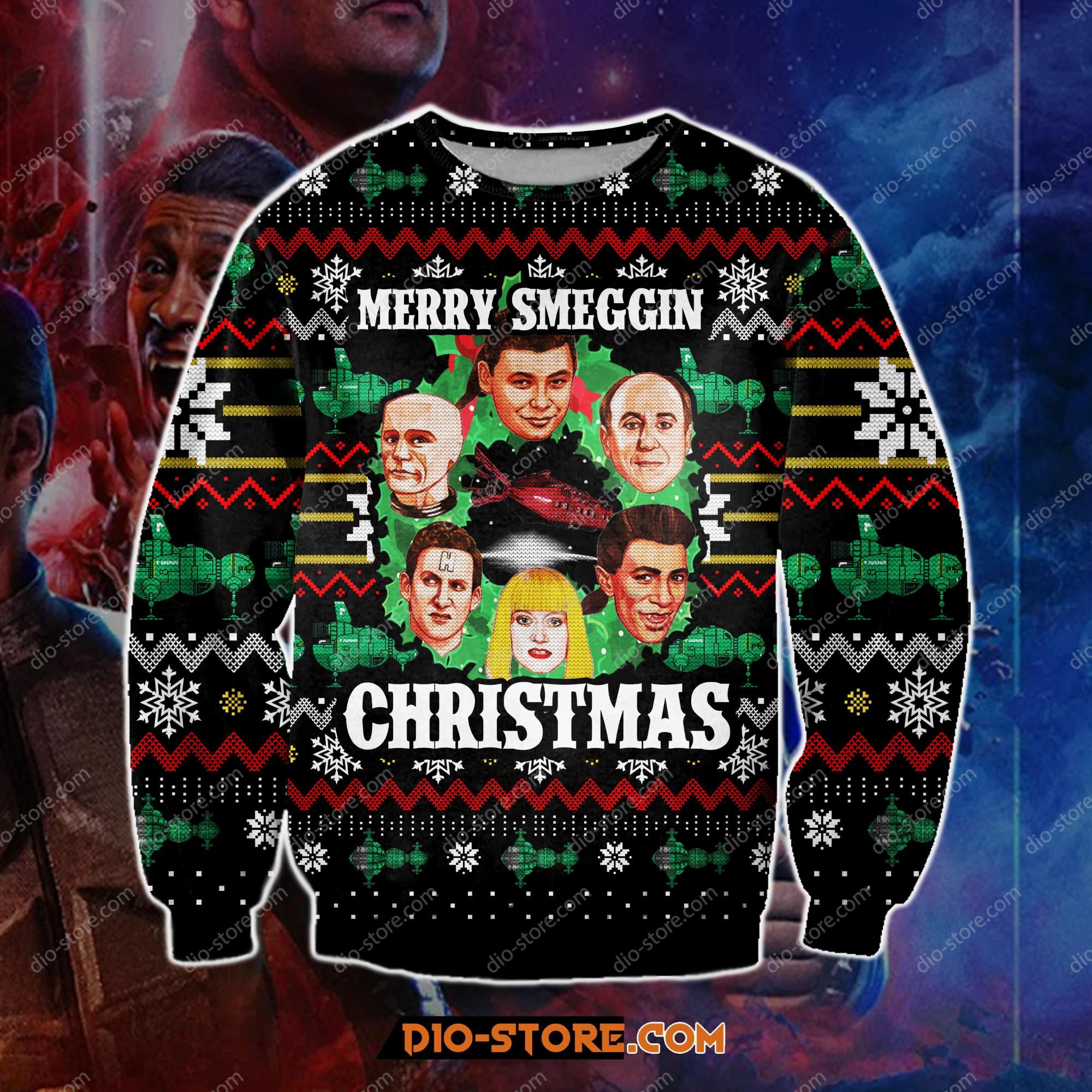 Dave Lister 3D Print Knitting Pattern Ugly Christmas Sweatshirt Hoodie All Over Printed Cint10157