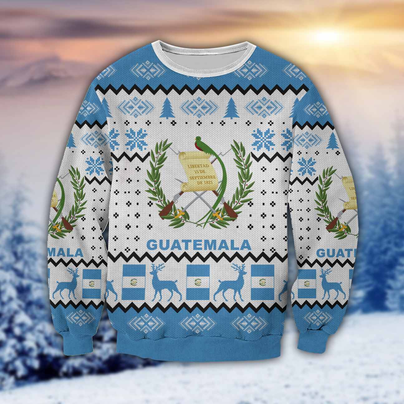Guatemala 3D All Over Print Ugly Christmas Sweater Hoodie All Over Printed Cint10370
