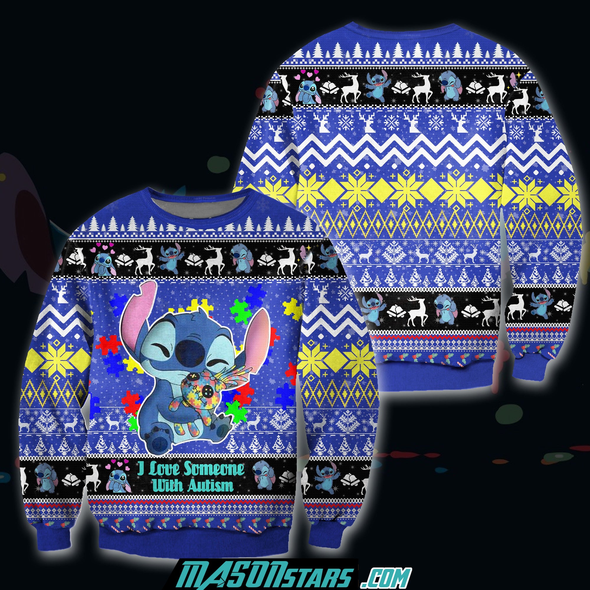 I Love Someone With Autism 3D Print Ugly Christmas Sweater Hoodie All Over Printed Cint10003