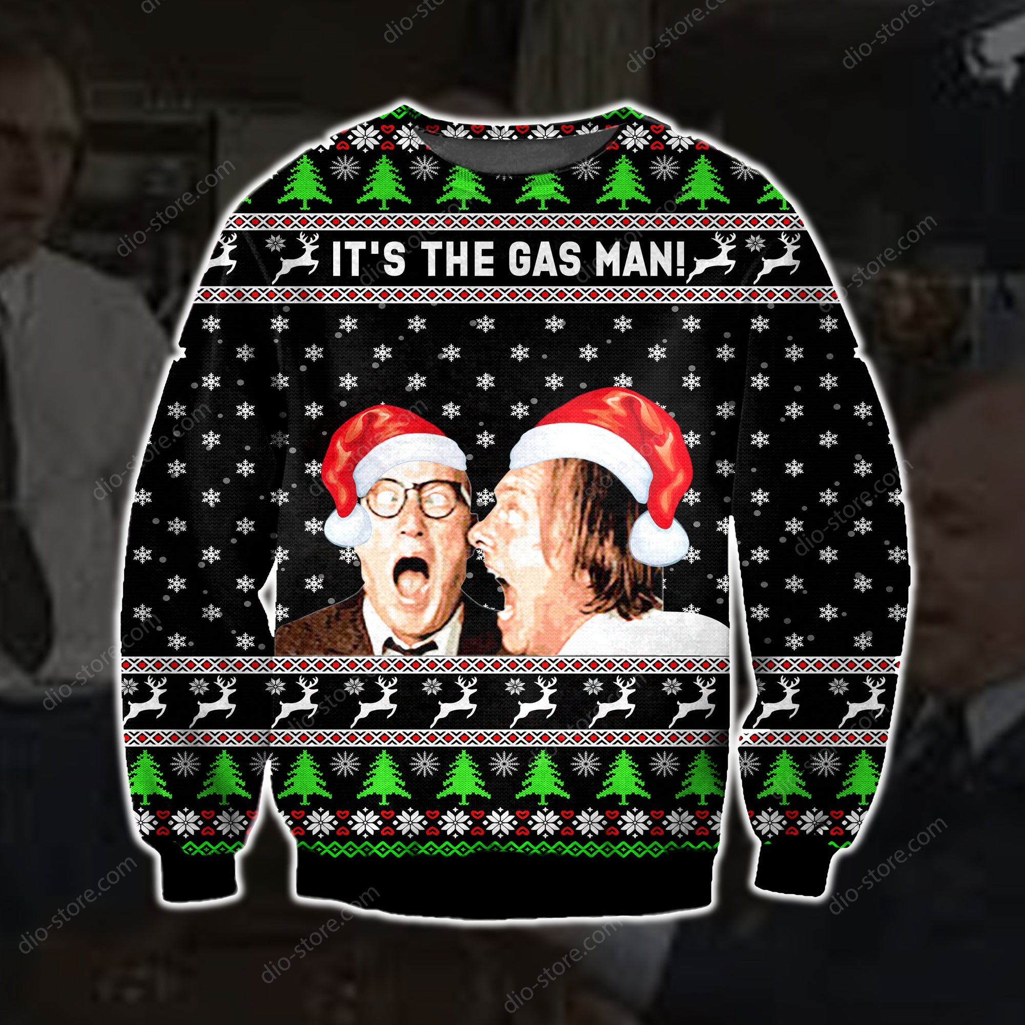 Its The Gas Man Knitting Pattern 3D Print Ugly Sweater Hoodie All Over Printed Cint10547