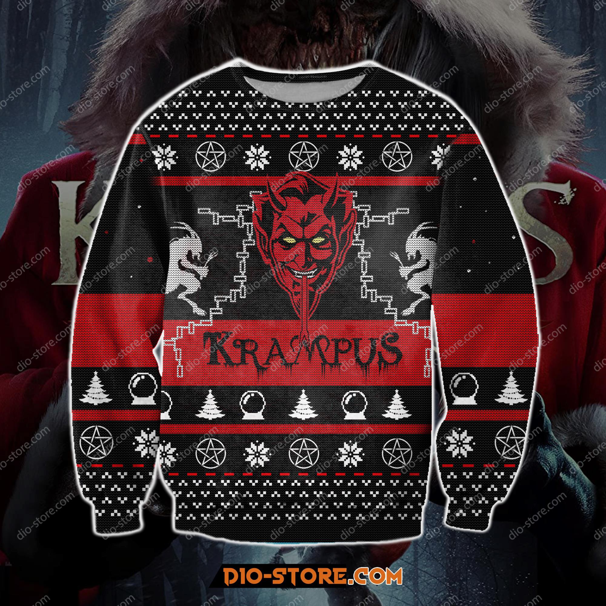 Krampus Horror Movie 3D Print Ugly Christmas Sweatshirt Hoodie All Over Printed Cint10197