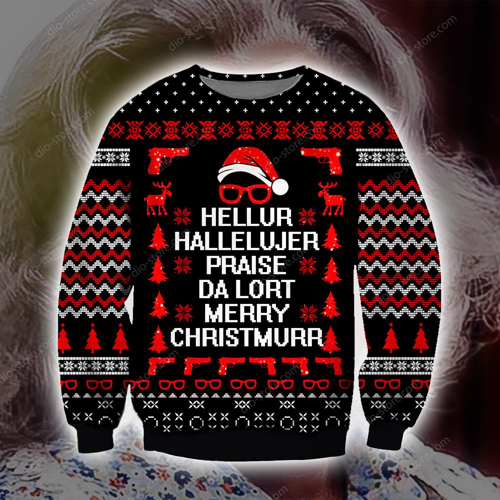 Madea Christmas Knitting Pattern 3D Print Ugly Christmas Sweater Hoodie All Over Printed Cint10714