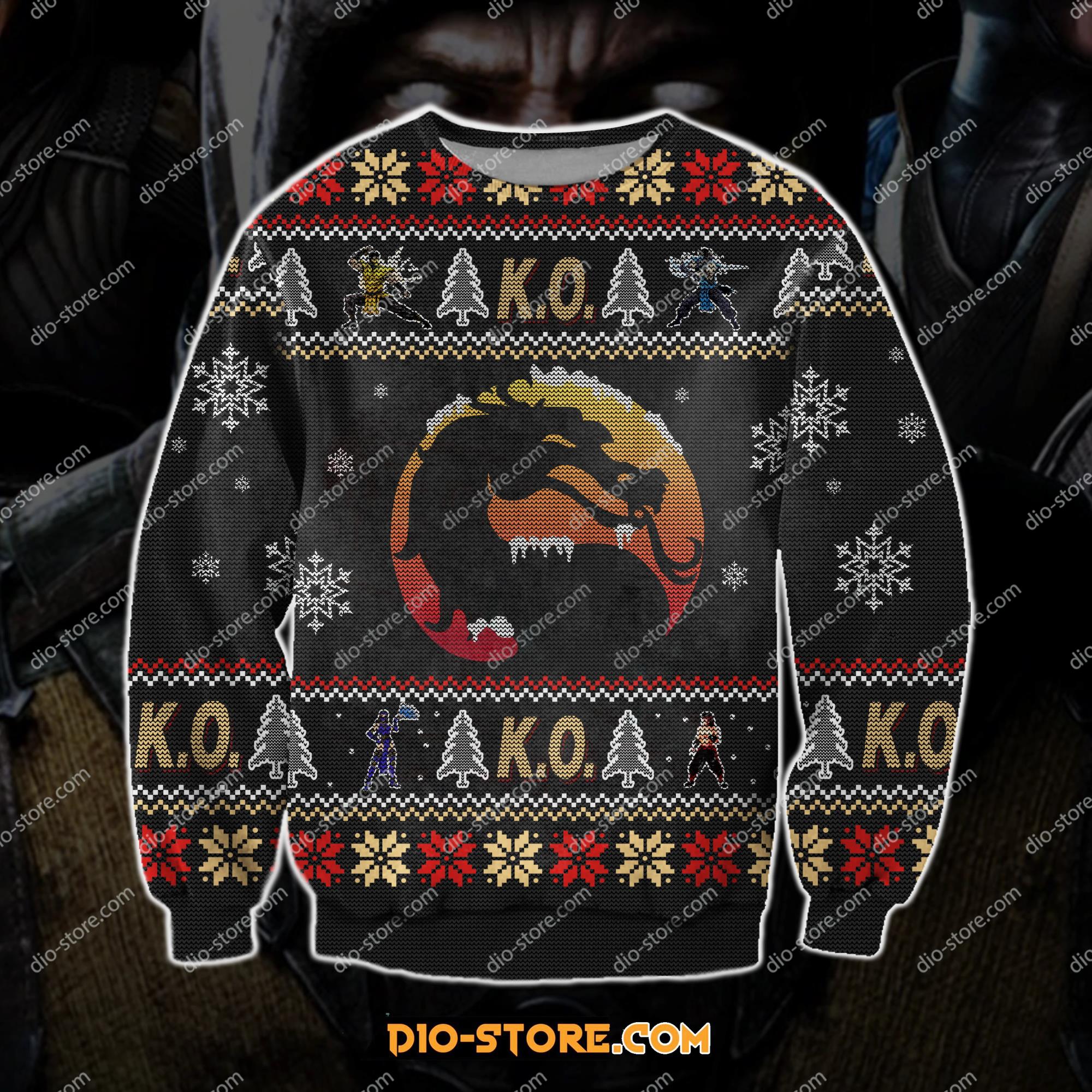 Mortal Kombat Game 3D Print Ugly Christmas Sweatshirt Hoodie All Over Printed Cint10192