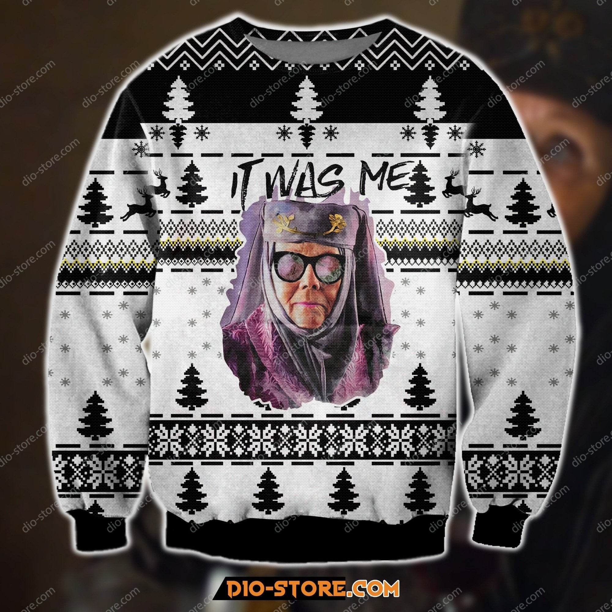 Olenna Tyrell It Was Me 3D Print Ugly Christmas Sweater Hoodie All Over Printed Cint10251