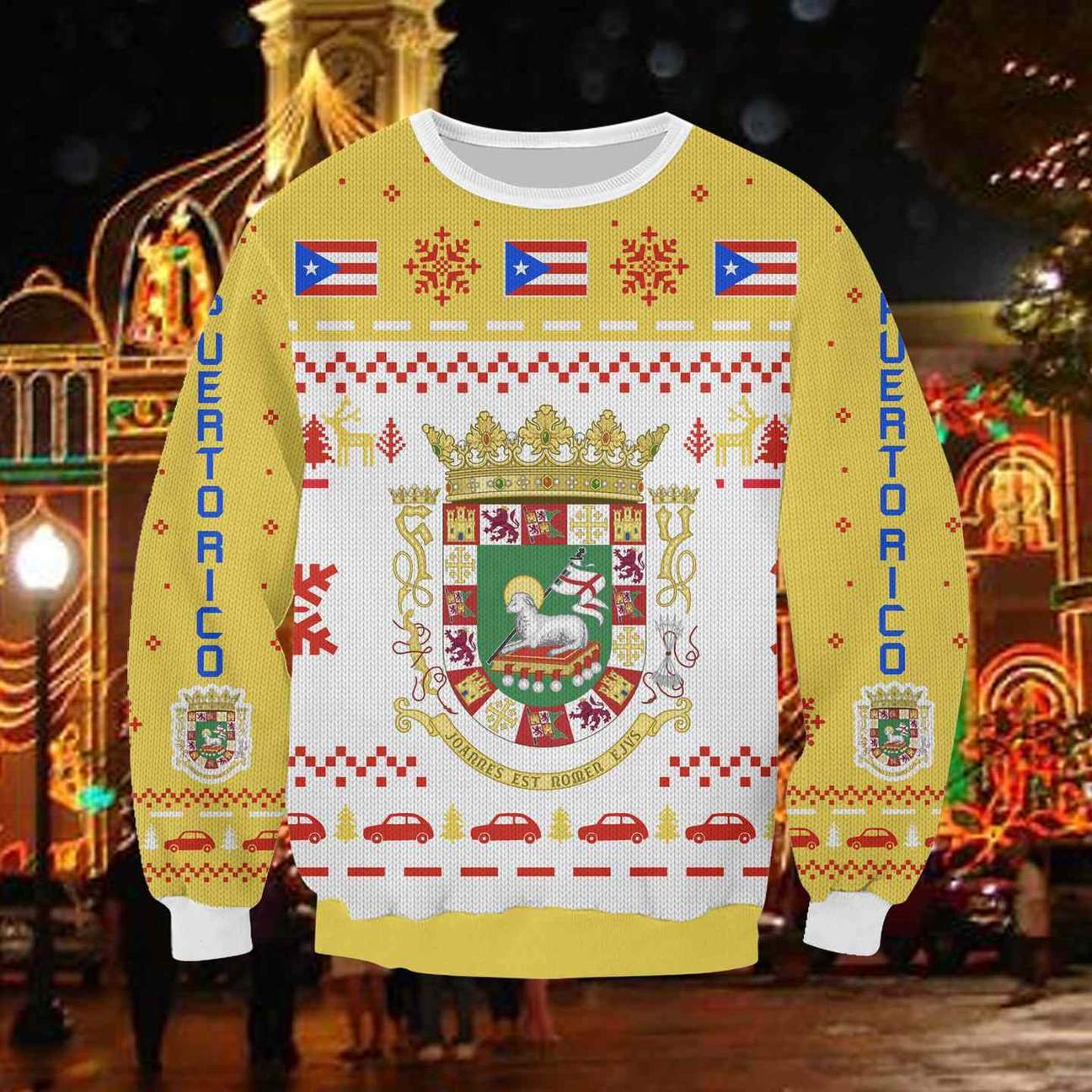 Puerto Rico 3D All Over Print Ugly Christmas Sweater Hoodie All Over Printed Cint10359