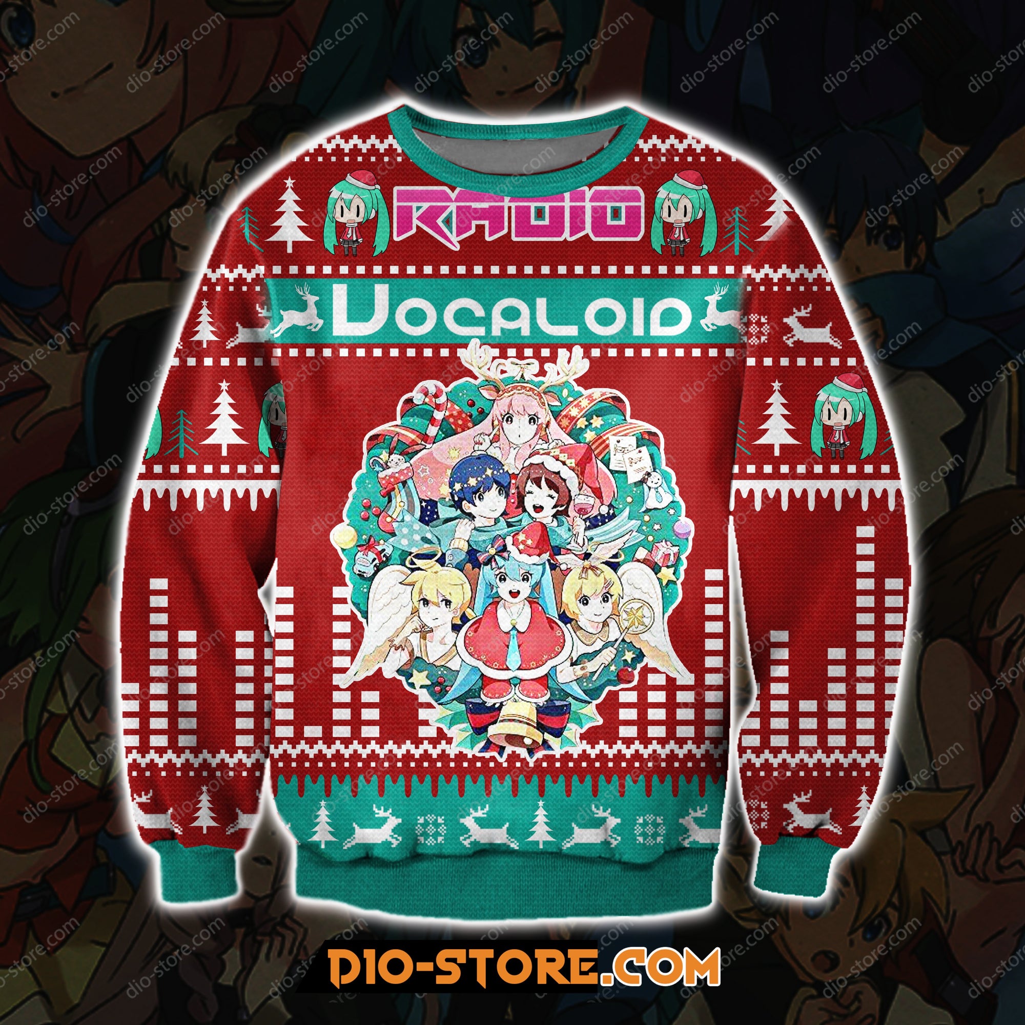 Radio Vocaloid 3D Print Ugly Christmas Sweatshirt Hoodie All Over Printed Cint10044