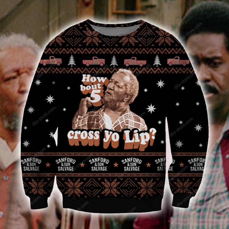 Sanford And Son Knitting Pattern 3D Print Ugly Christmas Sweater Hoodie All Over Printed Cint10665