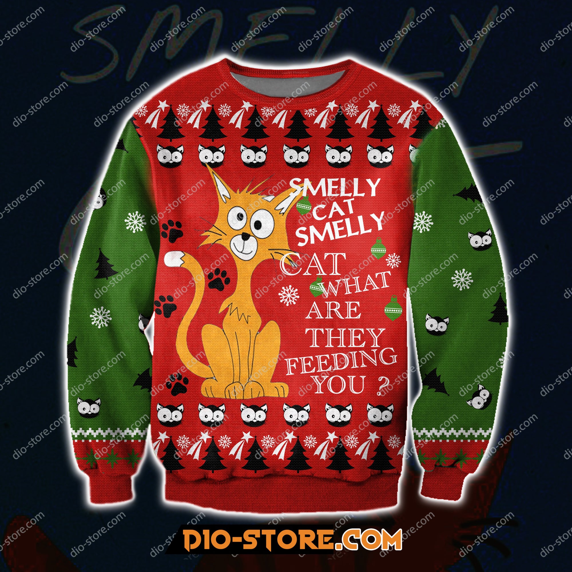 Smelly Cat- Phoebe From Friends Movie 3D All Over Print Ugly Christmas Sweater Hoodie All Over Printed Cint10347