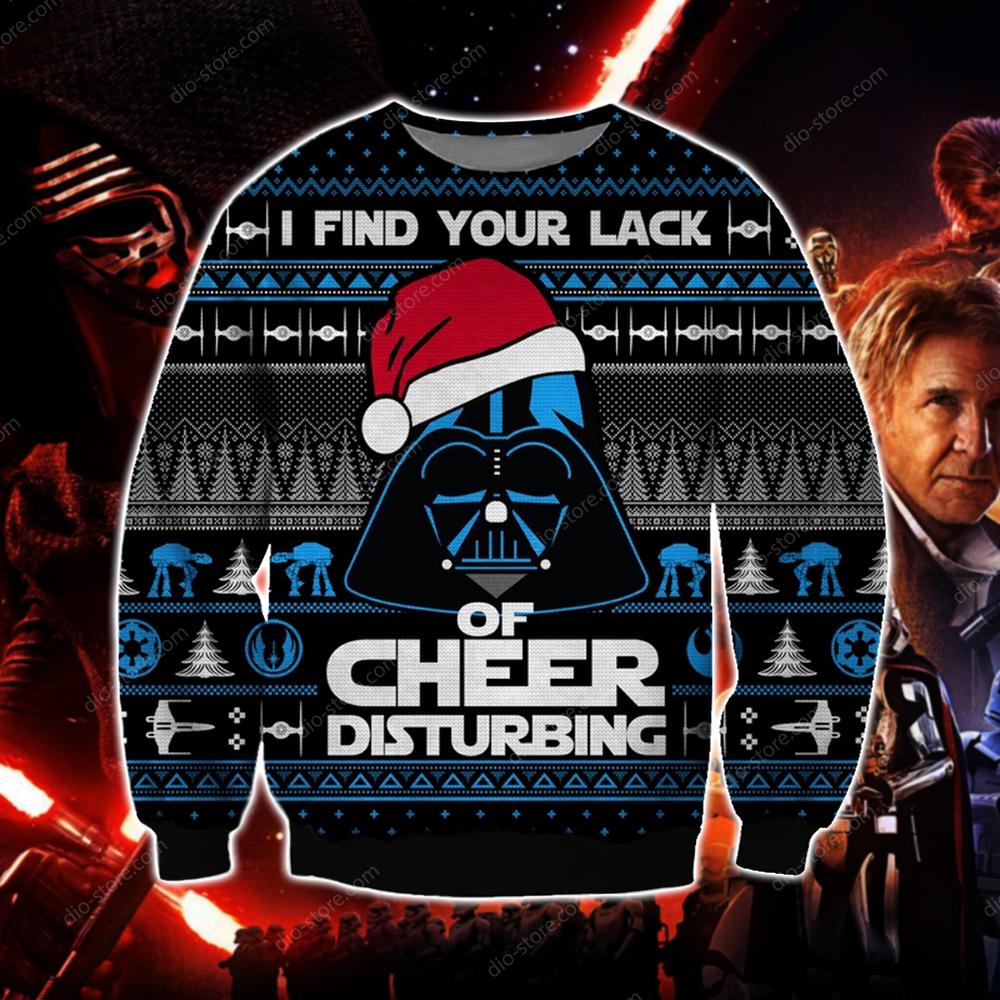 Star Wars Knitting Pattern 3D Print Ugly Christmas Sweater Hoodie All Over Printed Cint10635