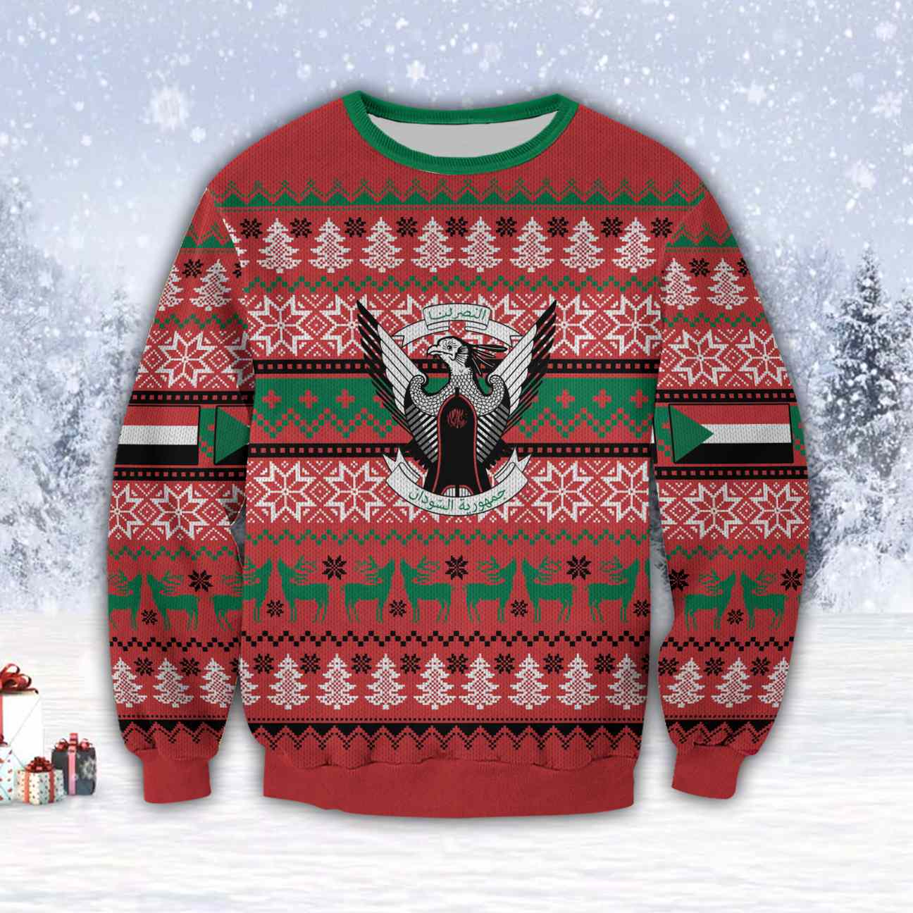 Sudan Country 3D All Over Print Ugly Christmas Sweater Hoodie All Over Printed Cint10356