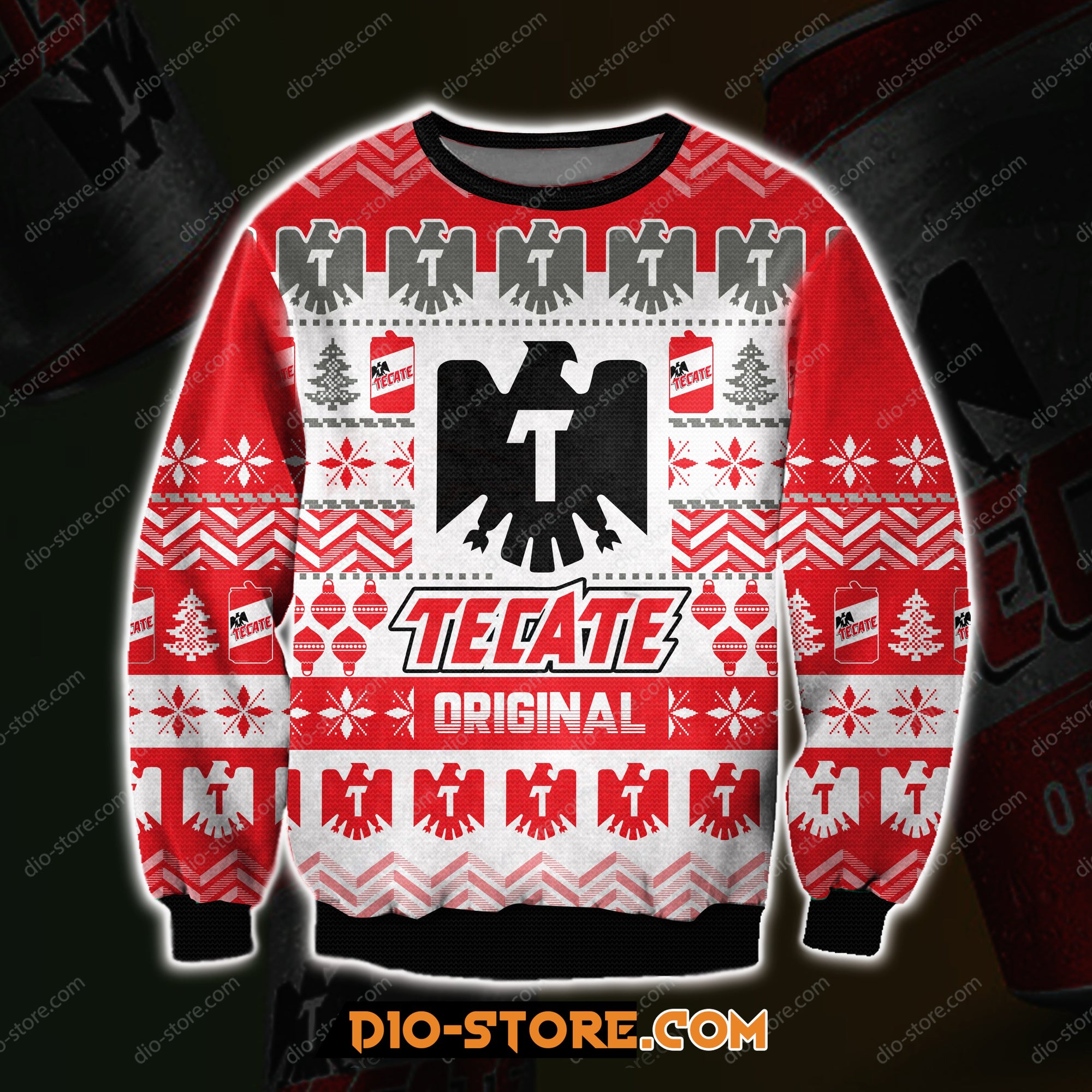 Tecate Beer 3D All Over Print Ugly Christmas Sweatshirt 1 Hoodie All Over Printed Cint10323