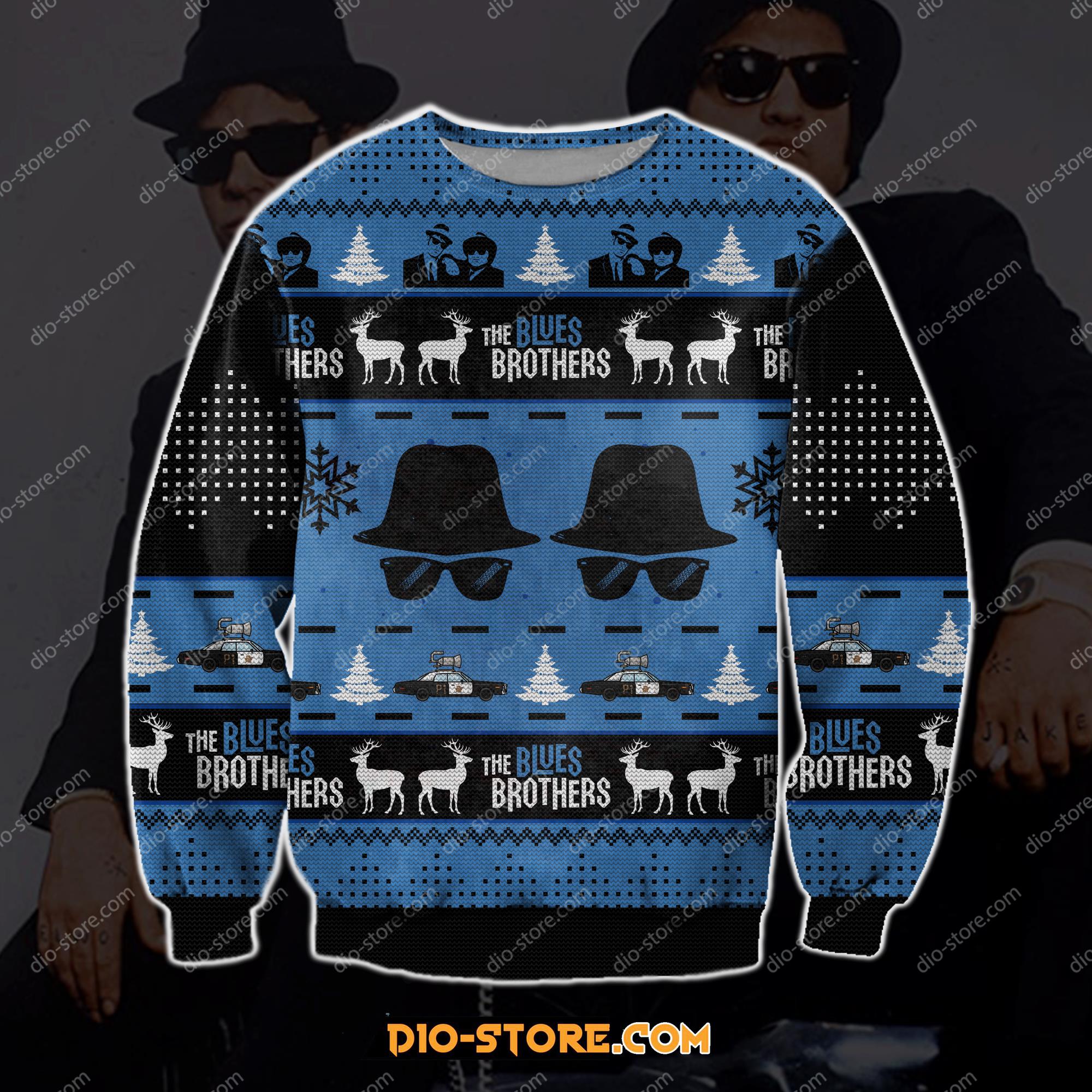 The Blues Brothers 3D Print Ugly Christmas Sweater Hoodie All Over Printed Cint10092