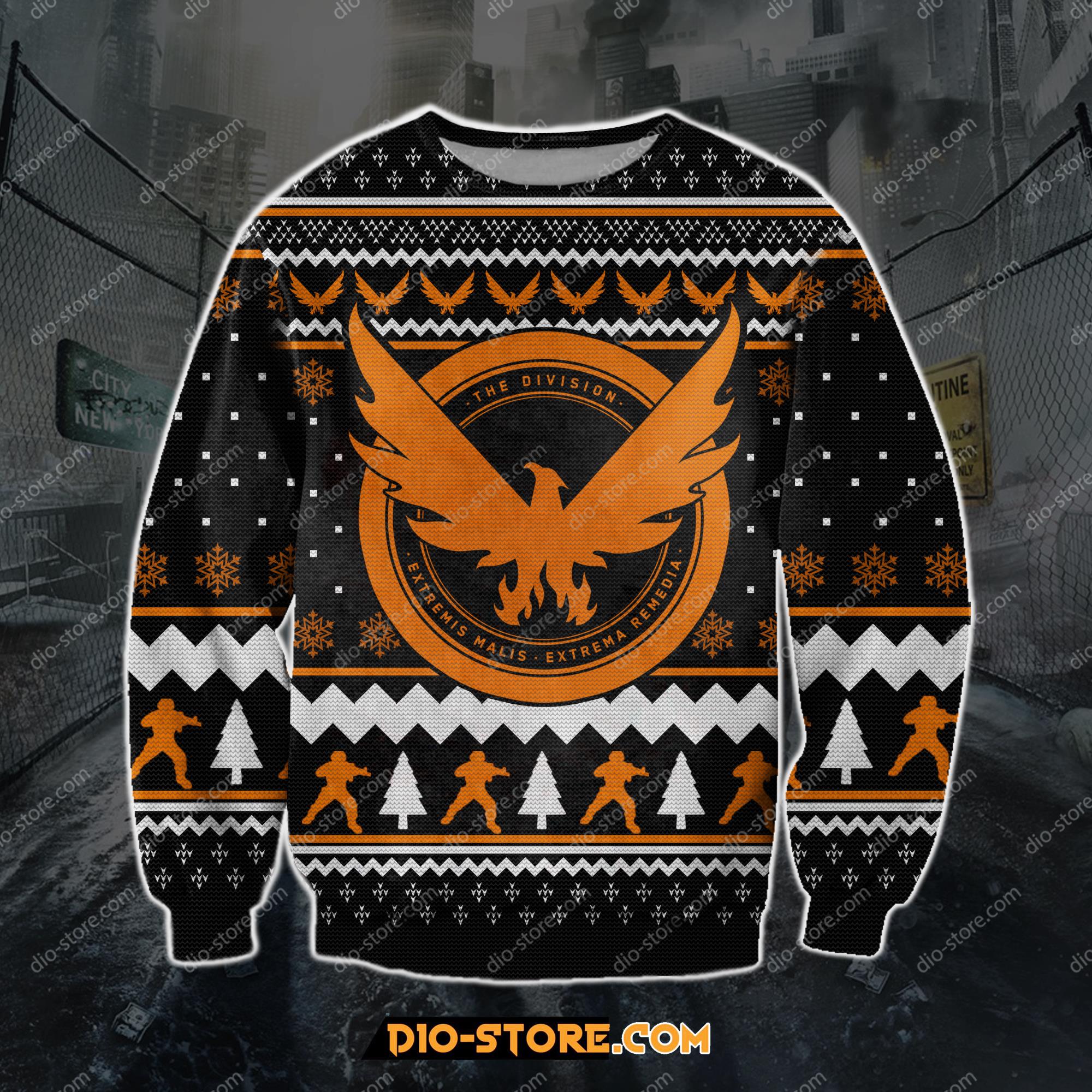 The Division Game 3D Print Ugly Christmas Sweatshirt Hoodie All Over Printed Cint10185