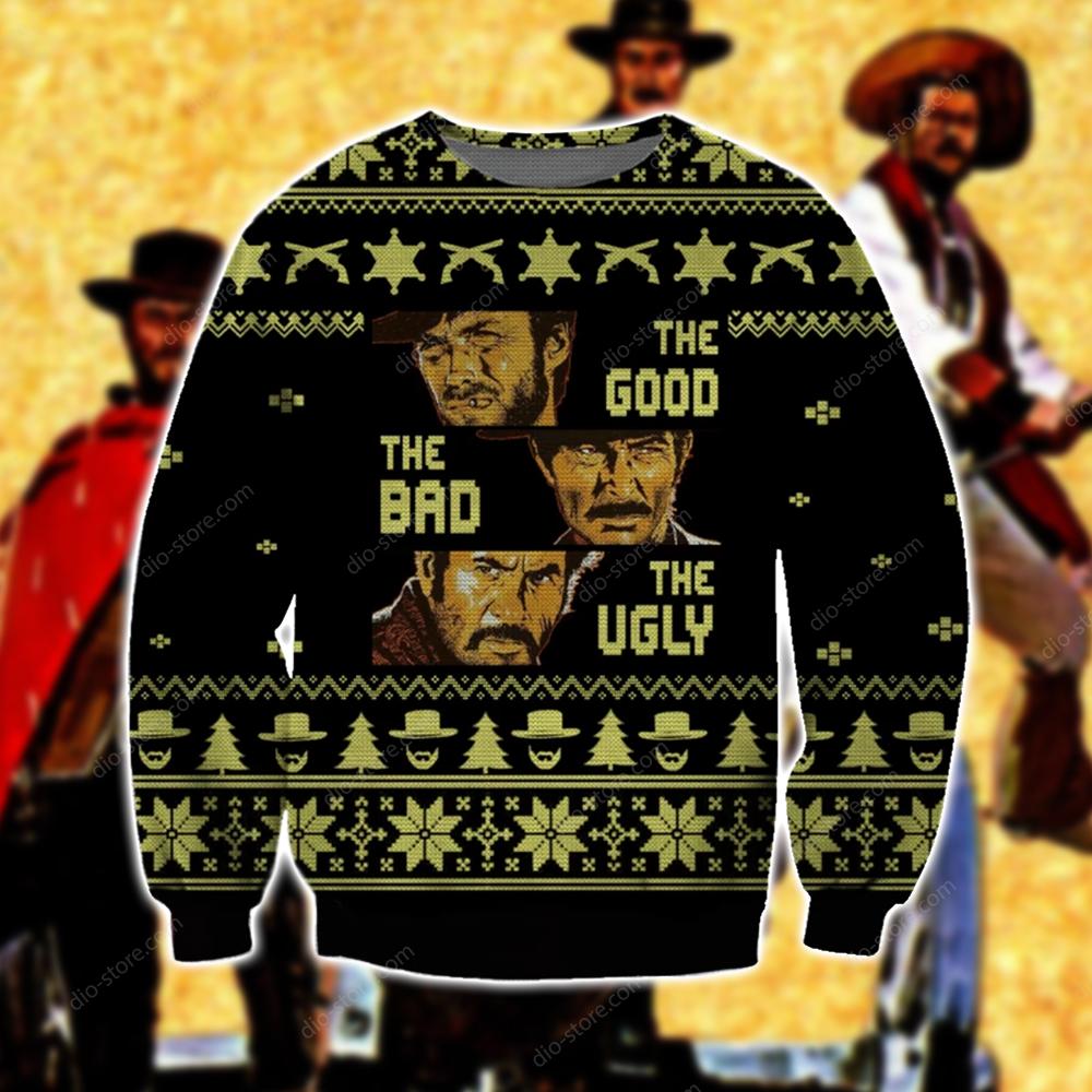 The Good The Bad And The Ugly 3D Print Ugly Christmas Sweater Hoodie All Over Printed Cint10682