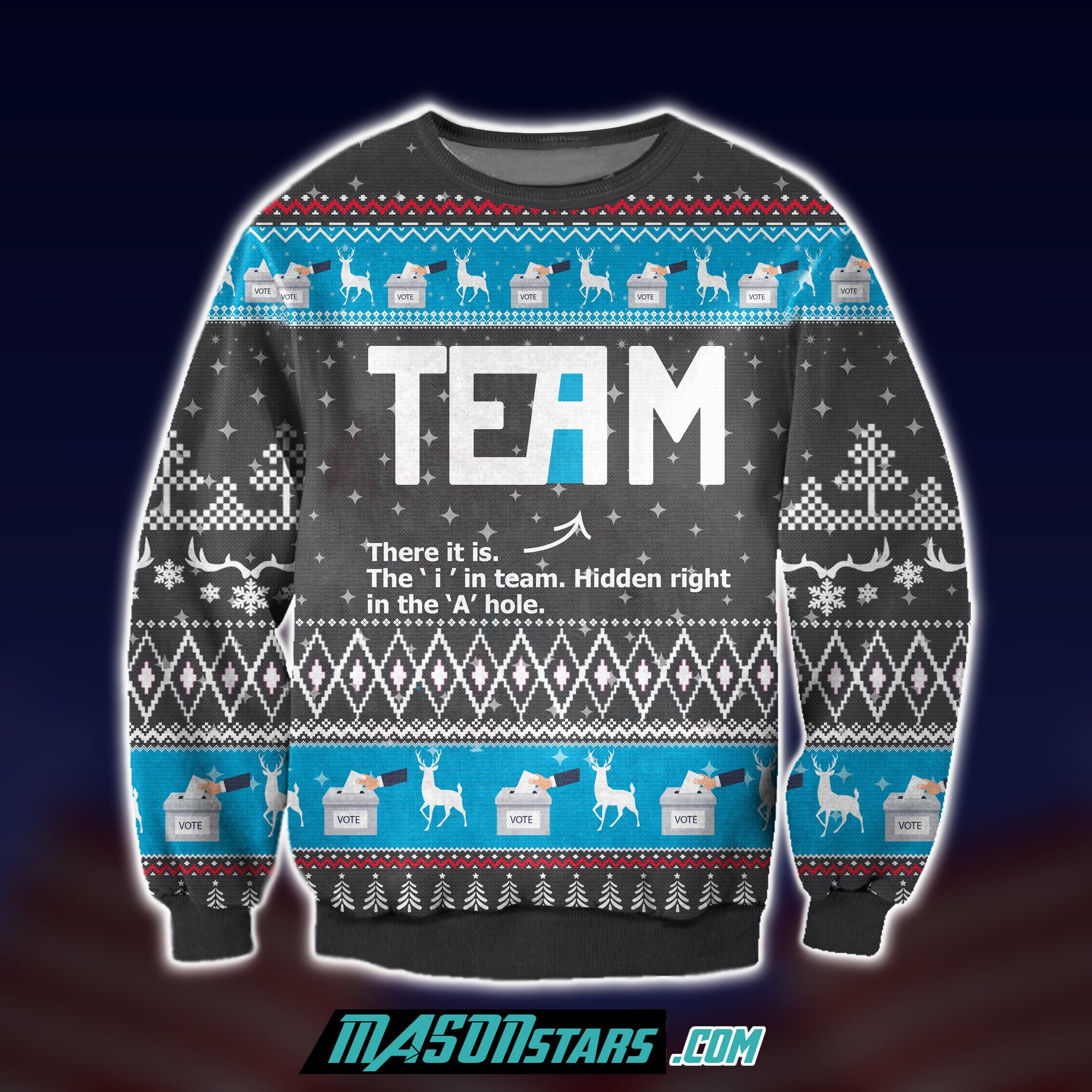 The I In Team 3D Print Ugly Christmas Sweatshirt Hoodie All Over Printed Cint10004
