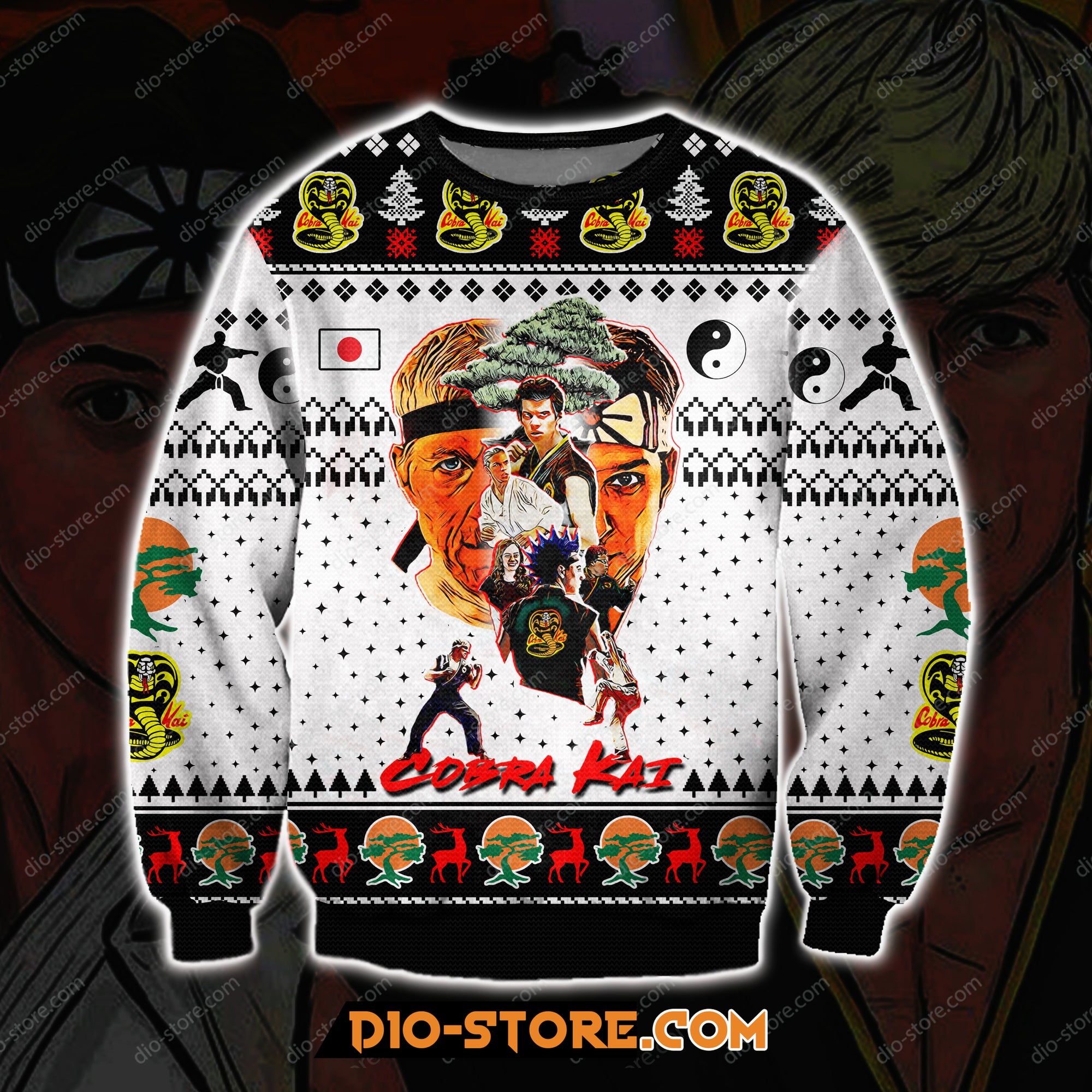 The Karate Kid Cobra Kai 3D Print Ugly Christmas Sweatshirt Hoodie All Over Printed Cint10053