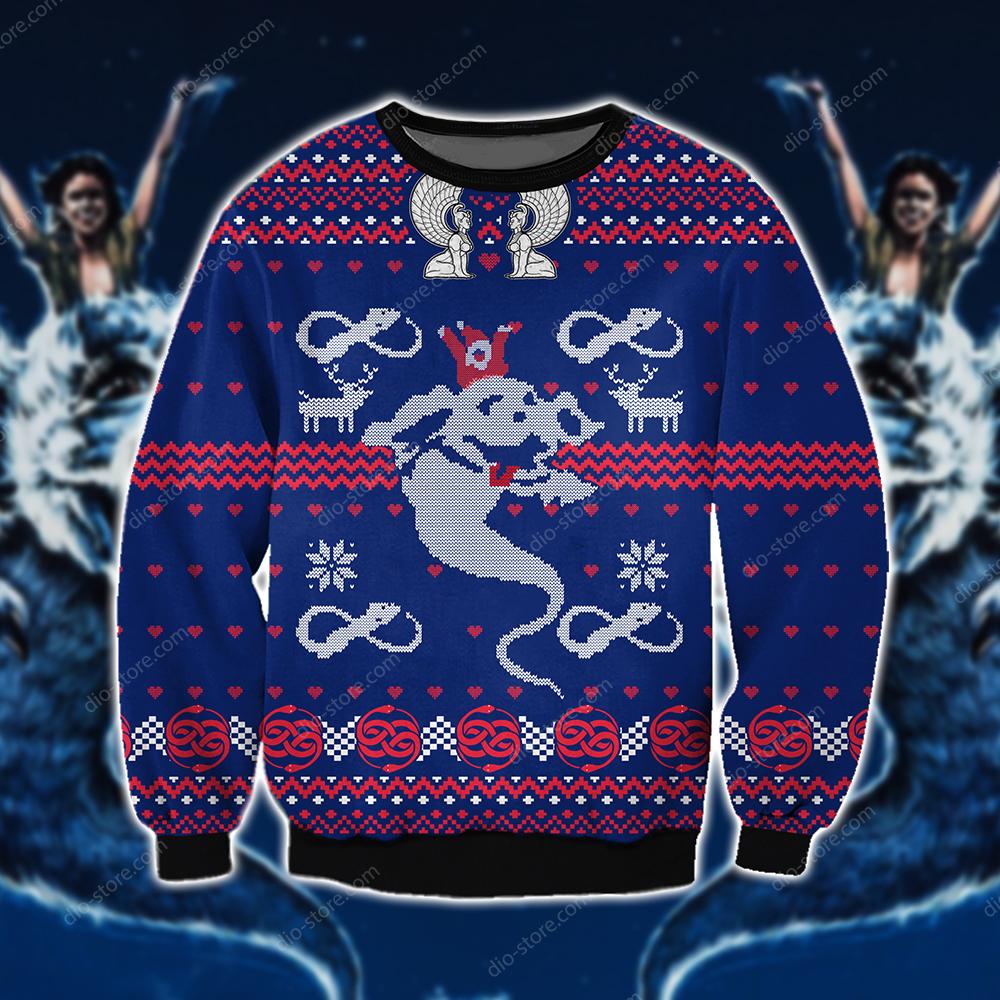 The Neverending Story Knitting Pattern 3D Print Ugly Sweater Hoodie All Over Printed Cint10555