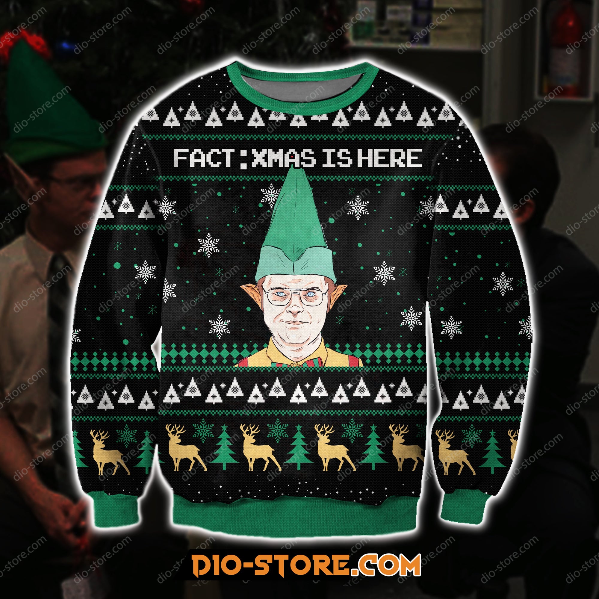 The Office Dwight Christmas 3D Print Ugly Sweatshirt Hoodie All Over Printed Cint10052