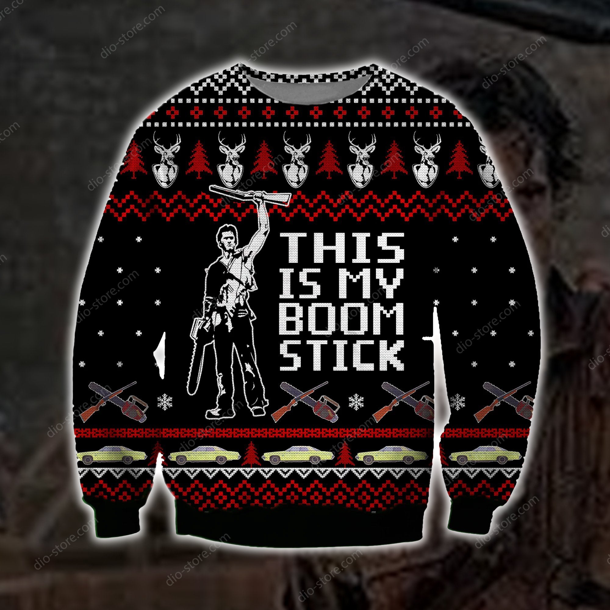 This Is My Boomstick Knitting Pattern 3D Print Ugly Christmas Sweater Hoodie All Over Printed Cint10640
