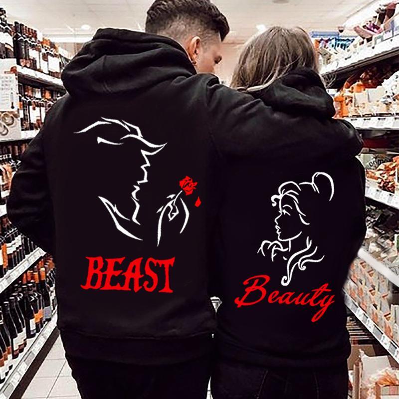 Beauty & Beast Hoodie For Matching Couple