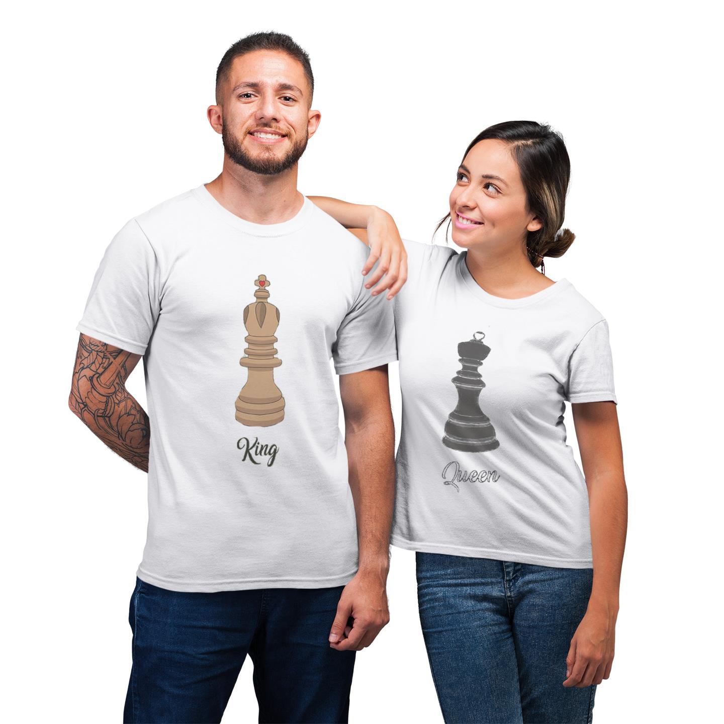 Best Couple Matching King And Queen Gift Funny T-Shirt