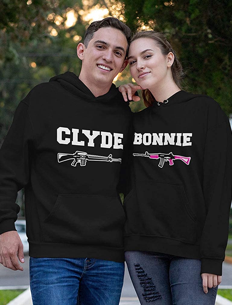 Bonnie & Clyde Hoodie Gifts For Couple Lover Matching