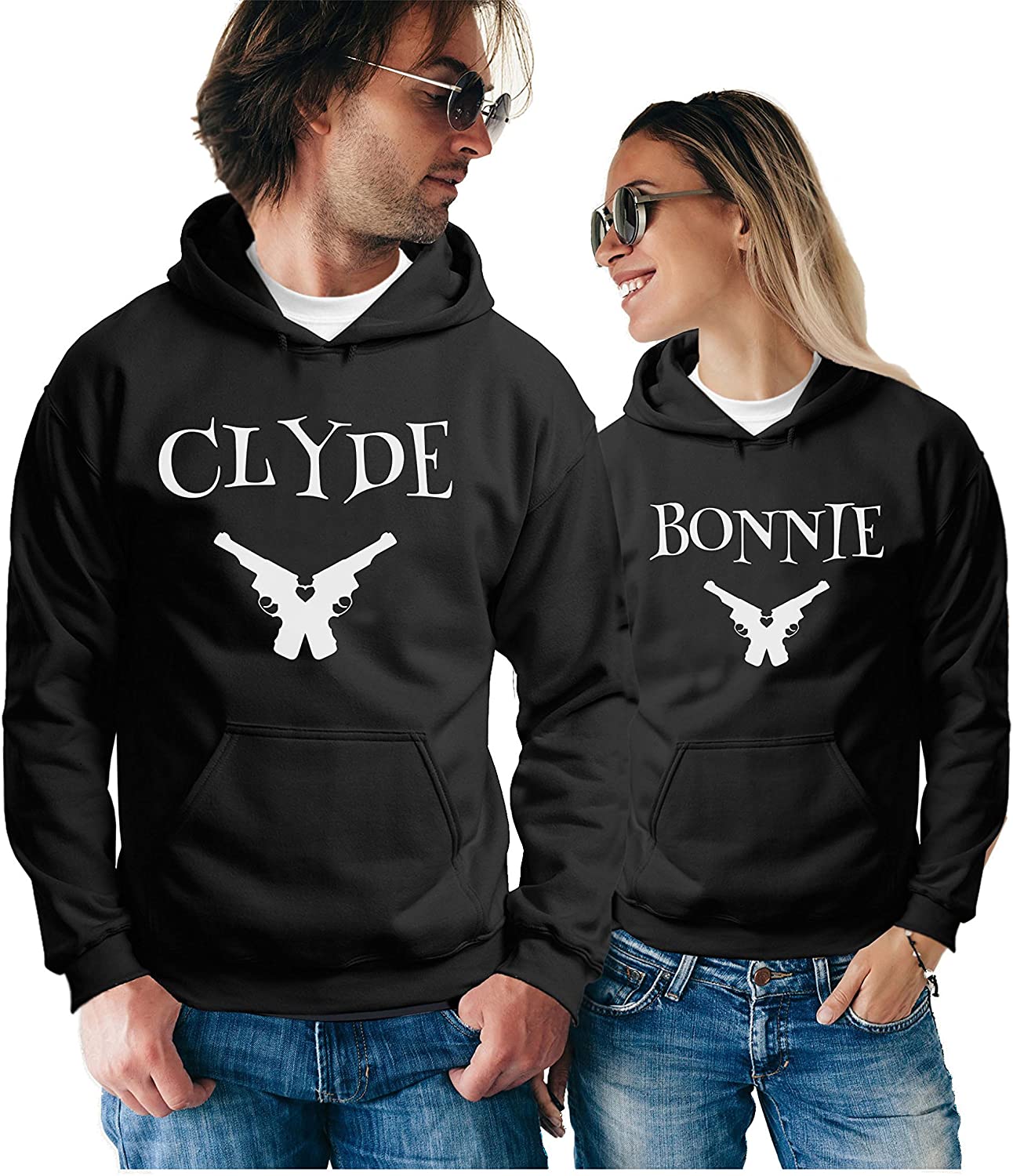 Bonnie & Clyde Pretty Hoodie Gifts For Couple Lover Matching