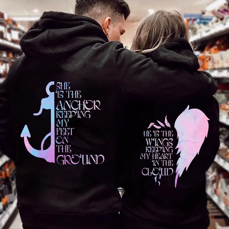 Born To The Love Him/Her Couples Hoodie