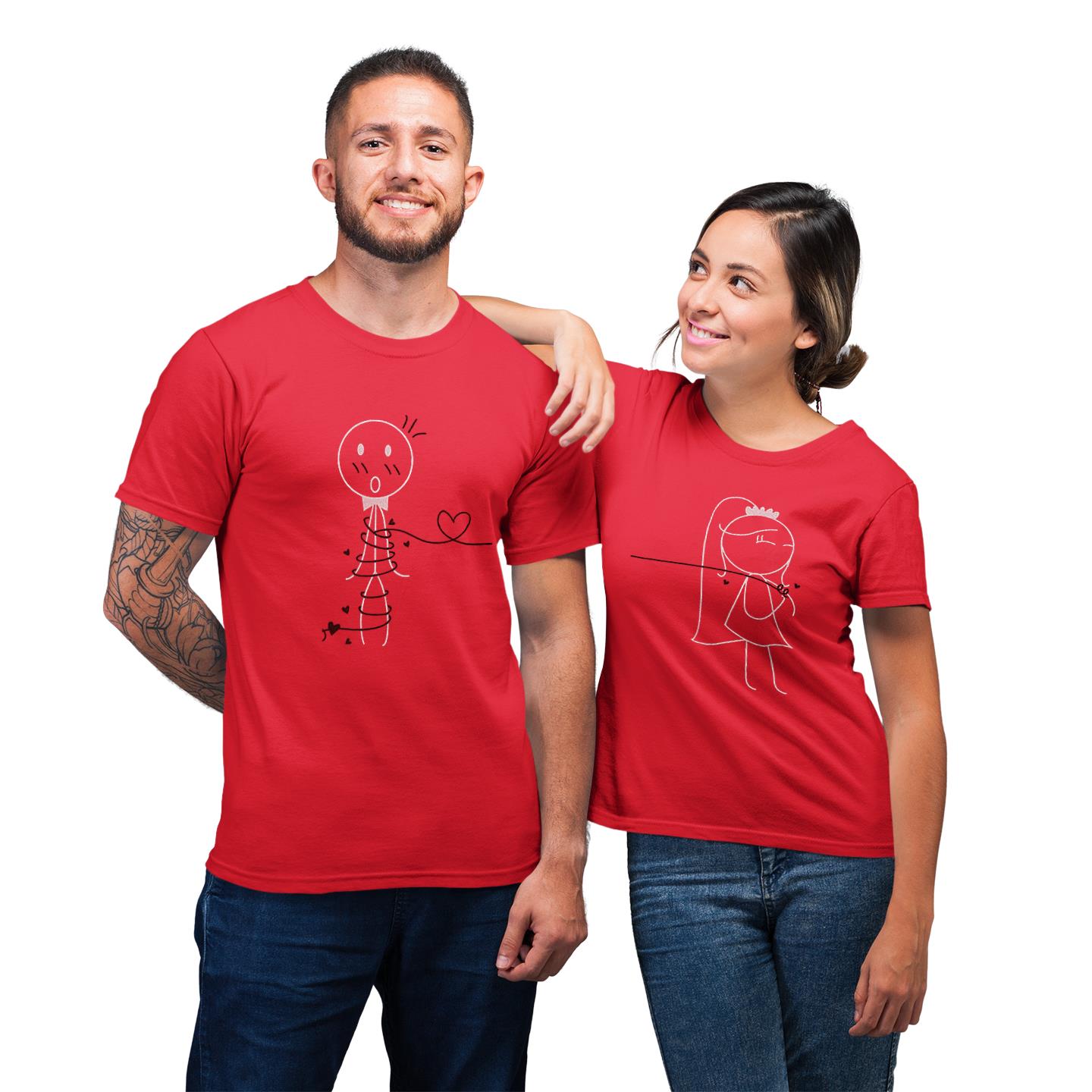 Calm Down For Lovely Couple Matching Gift T-Shirt