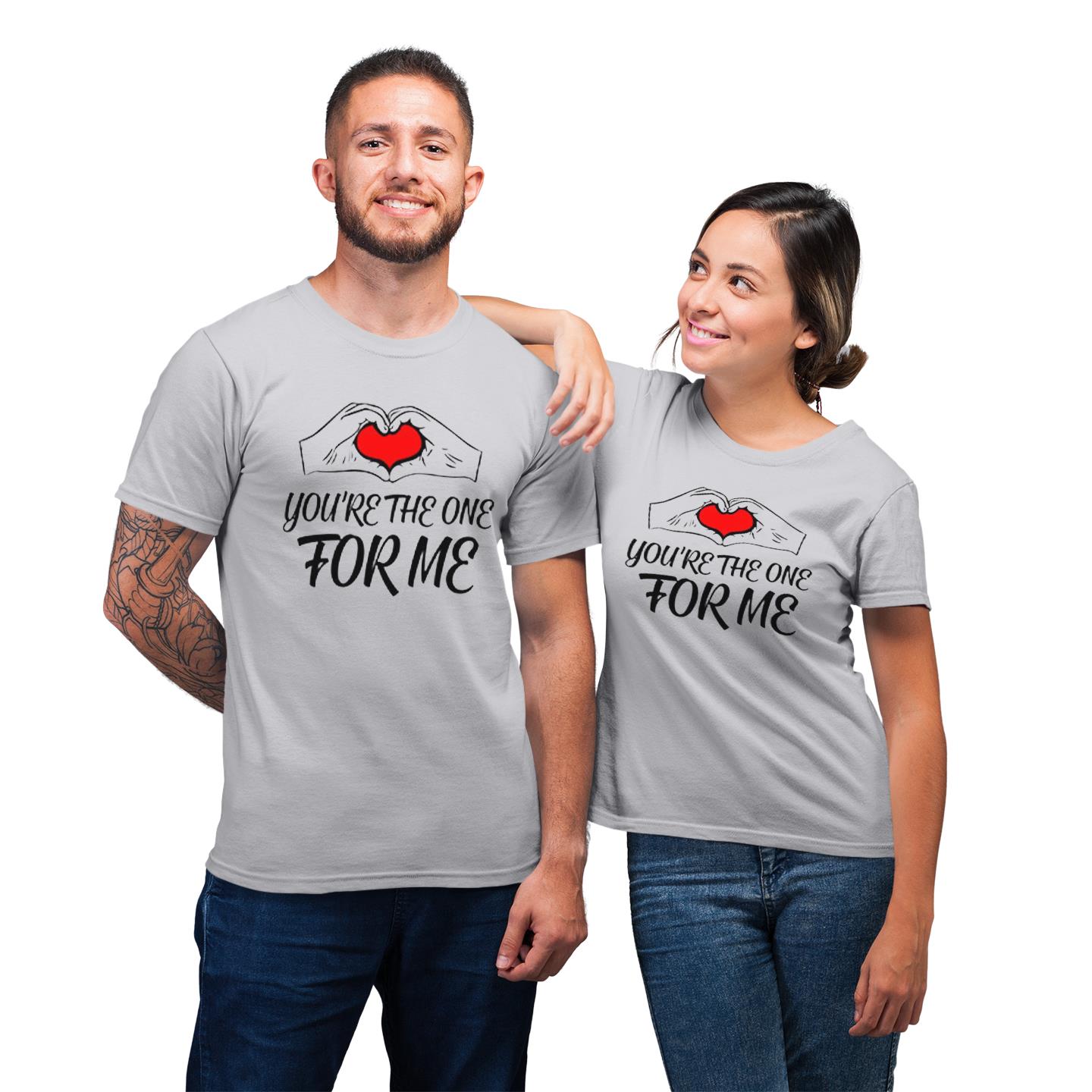 Couple Matching Shirt You?re The One For Me Gift For His And Her T-Shirt