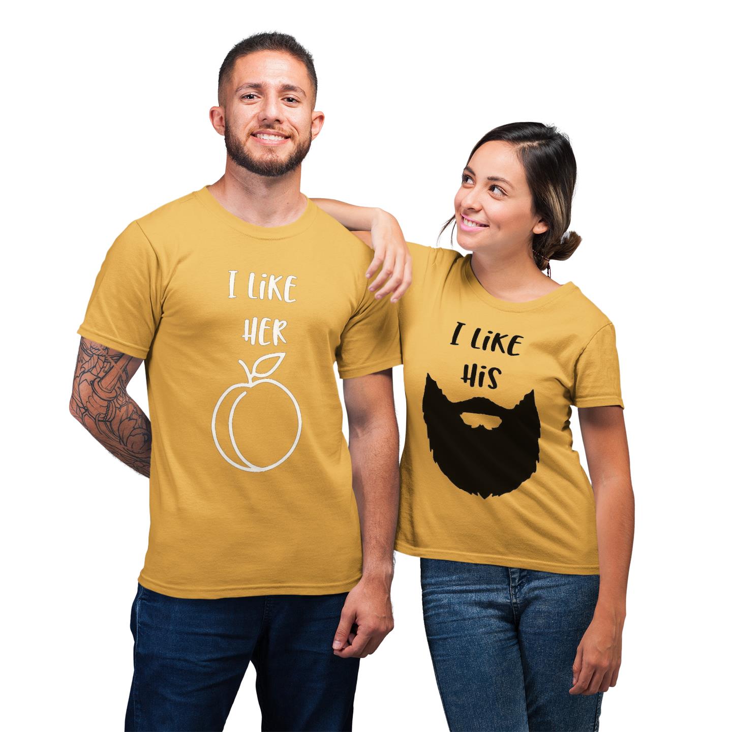 I Like His And Her Shirt For Couples Lover Matching T-shirt