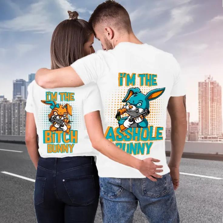 I ?M The Asshole & I?m The Bitch For Matching Couple T-Shirt