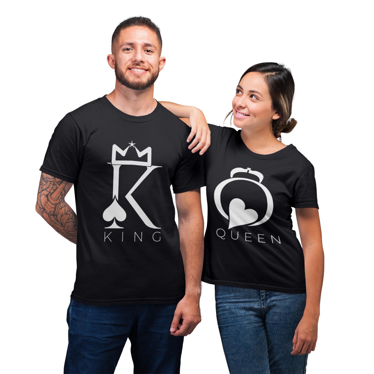 King And Queen Crown Shirt For Couple Matching T-shirt