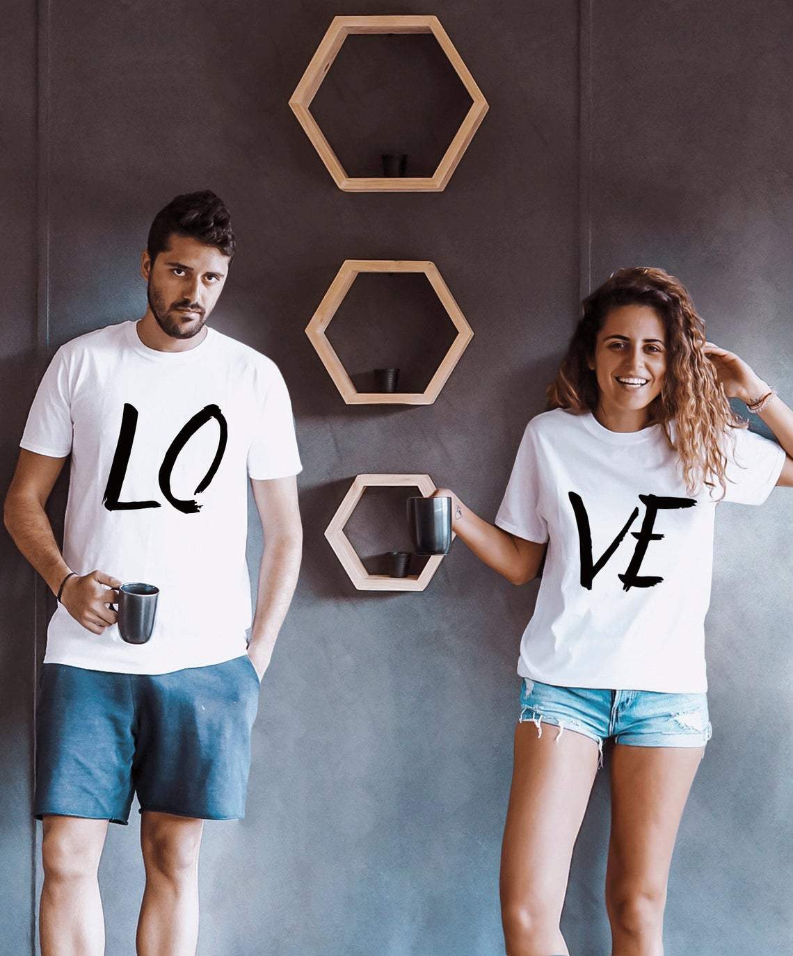 LOVE For Couple Lover Matching T-shirt