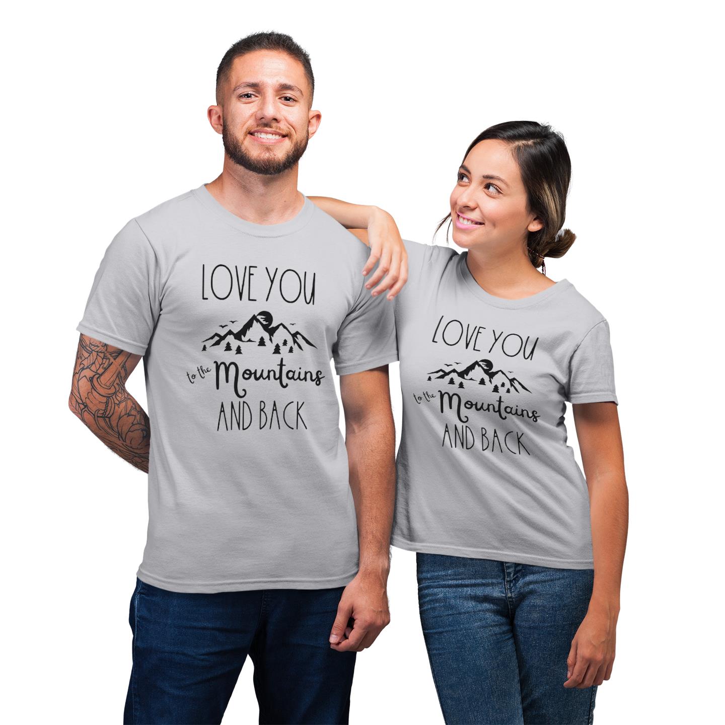 Matching For Couple Adventure Nature Hiking Camping Love You To The Mountains And Back Gift For His And Her T-Shirt