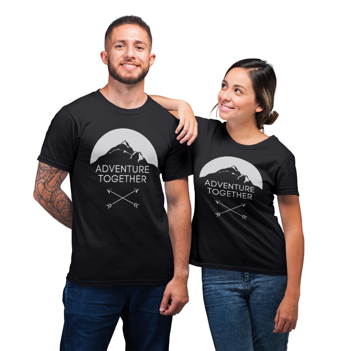 Matching For Couple Adventure Together Gift Funny Present T-shirt