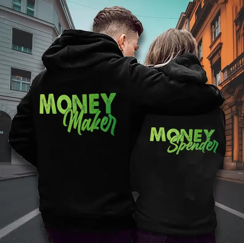 Money Maker & Money Spender Hoodie Gifts For Couple Lover Matching