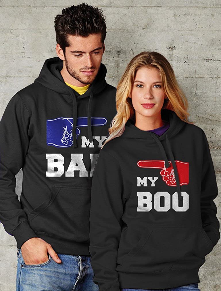 My BAE ? My BOO ? Gift for Couples His & Hers Valentine?s Matching Couples Hoodies