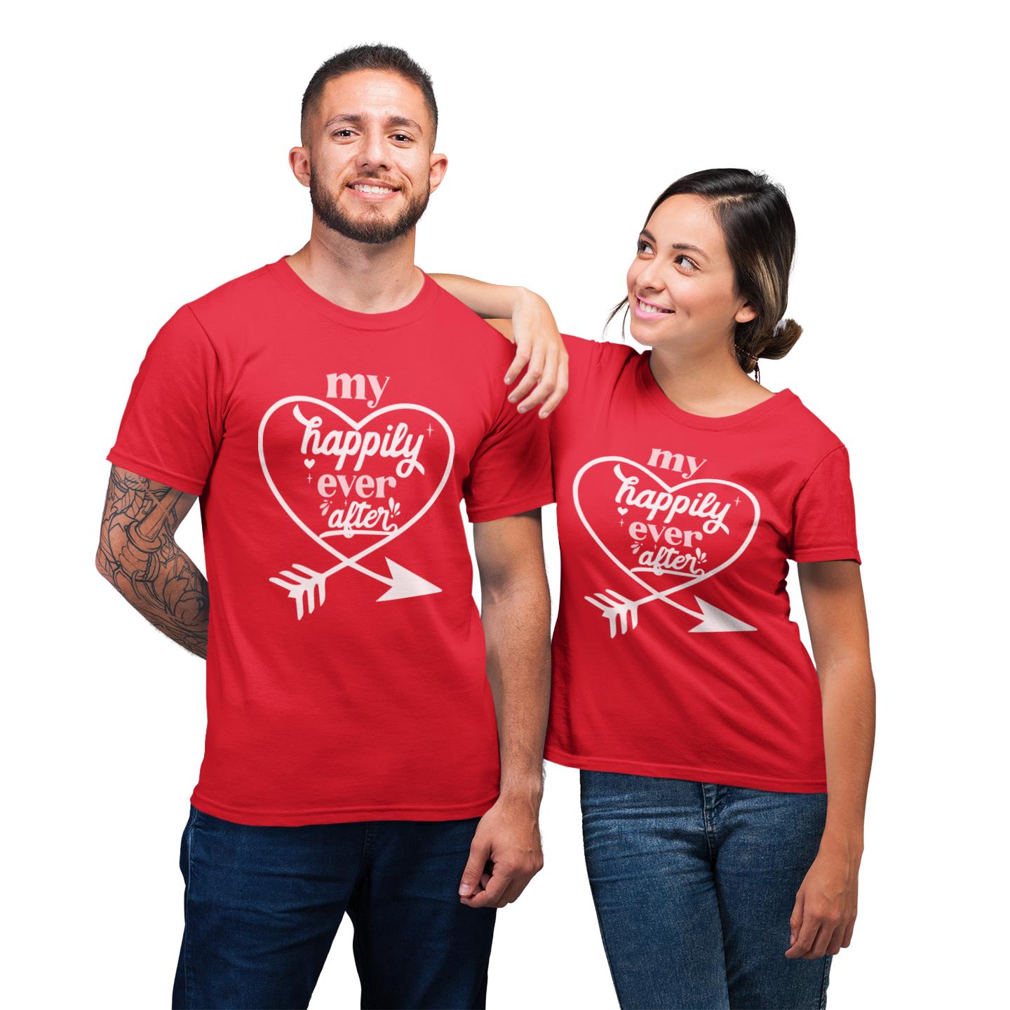 My Happily Ever After Funny Matching Gift For Wedding Couple Husband And Wife T-Shirt