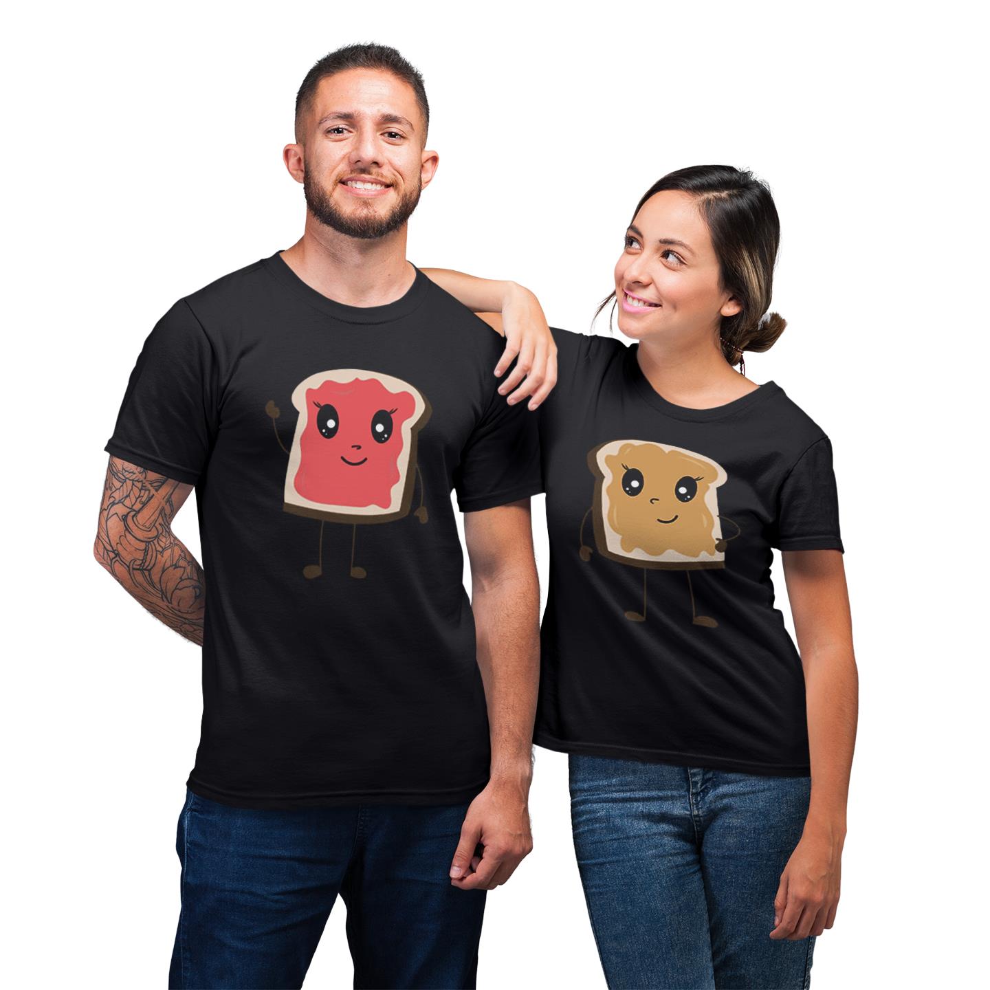Peanut Butter and Jelly Matching Couples T-shirts